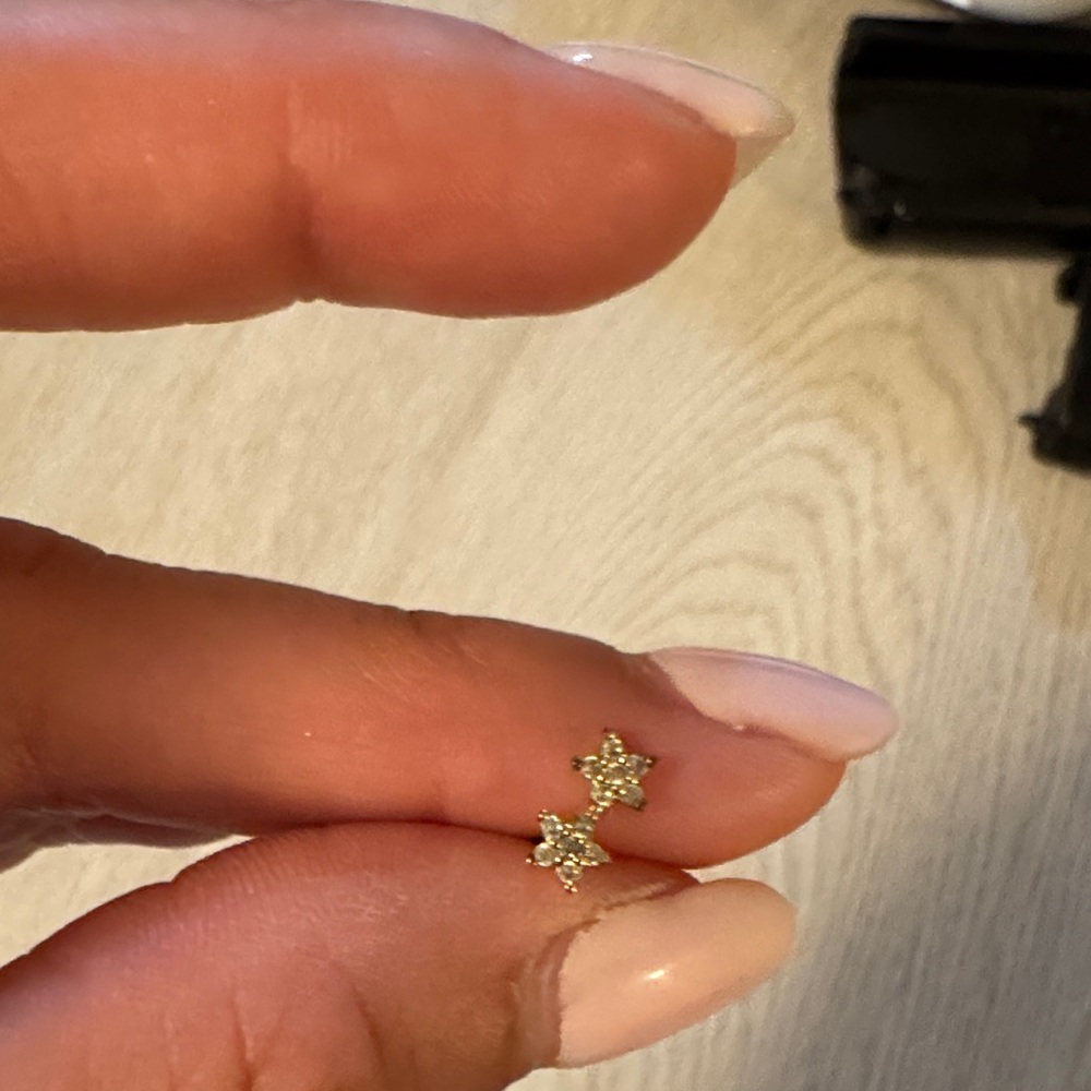 Gold Star Stud Earrings